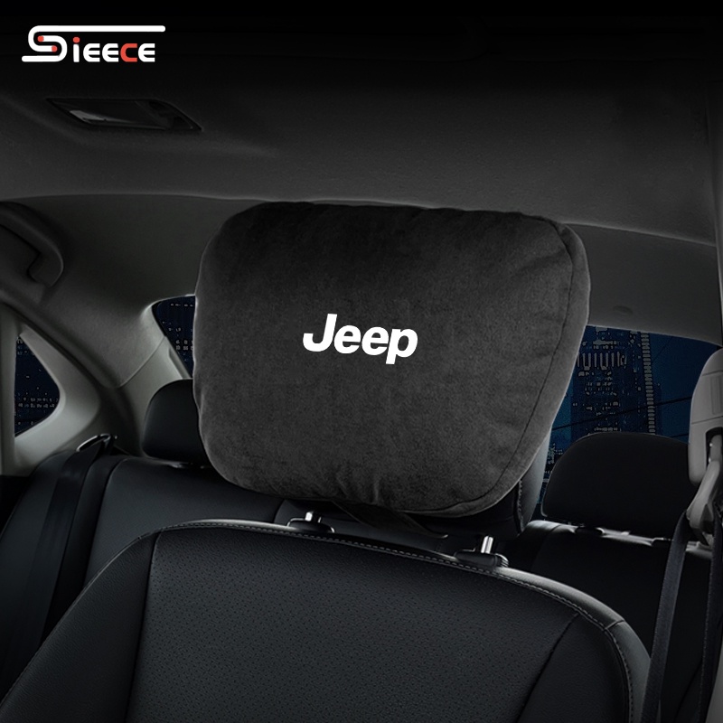 Sieece หมอนลองคอรถยนต์ หมอนรองคอในรถยนต์ ของแต่งรถยนต์ สำหรับ Jeep Cherokee Wrangler Grand Cherokee