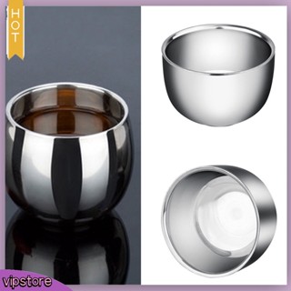 [VIP] Portable Double Wall Stainless Steel Cup Heat Insulation Coffee Tea Mug Bowl