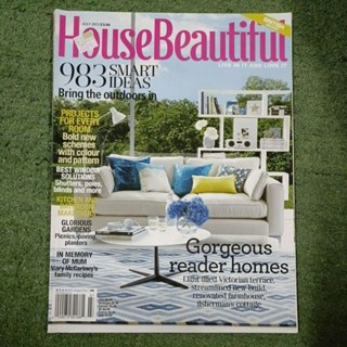 หนังสือแต่งบ้านฉบับภาษาอังกฤษ House Beautiful July 2013