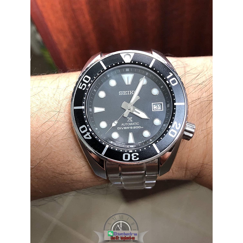Seiko 5 sports automatic man's analog watch selfwinding diver watch black warrant chrono Srpb101j