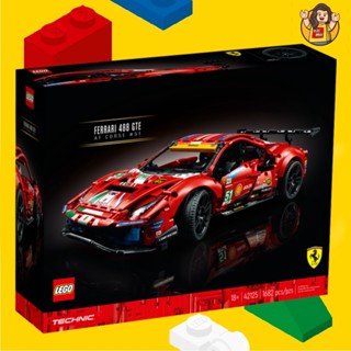 LEGO 42125 LEGO Technic Ferrari 488 GTE BOX TECHNIC - LEGO เลโก้ Minifigure มินิฟิกเกอร์ ตัวต่อ ของเล่น