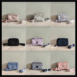 Kipling สไตล์ใหม่ MINI4 ซิป กระเป๋าสะพายข้าง / ผู้หญิง น้ําหนักเบา หลายช่อง กระเป๋าสะพายไหล่ อเนกประสงค์ กระเป๋าคาดเอว K2052