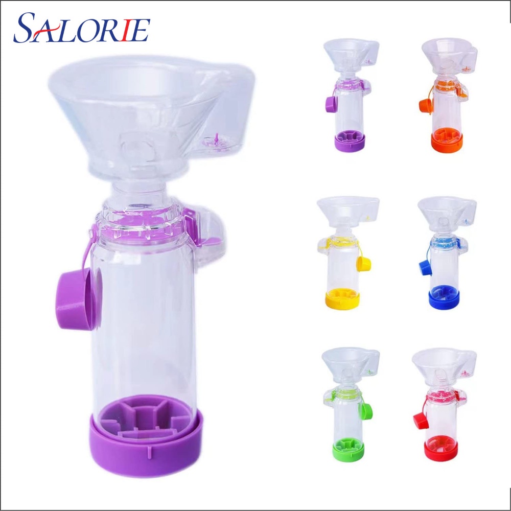 Salorie Asthma Spacer Inhaler Spacer Mist Storage Compressor Aerosol Cabin Nebulizer Tank with Mask 