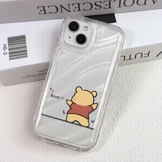 เคสโทรศัพท์มือถือ แบบใส กันกระแทก ลายการ์ตูนหมีพูห์ สําหรับ iphone 14promax 11 13 12 8 7 Plus XSMax X XR