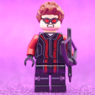LEGO Hawkeye Red Suit *used  ( สินค้ามือสอง ) HERO MARVEL - LEGO เลโก้ มินิฟิกเกอร์ ตัวต่อ ของเล่น