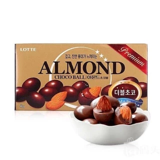 ขนมอัลมอนด์เคลือบช็อคโกแลต จากเกาหลี lotte almond choco ball 46g