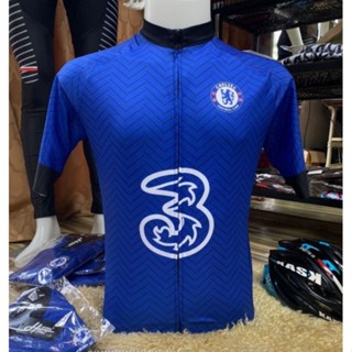 เสื้อปั่นจักรยาน chelsea ผ้าพรีเมี่ยม