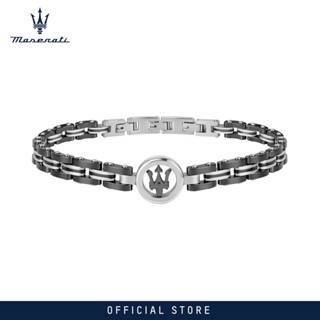 Maserati Jewels 215mm Steel Ceramic Mens Bracelet JM219AQH13