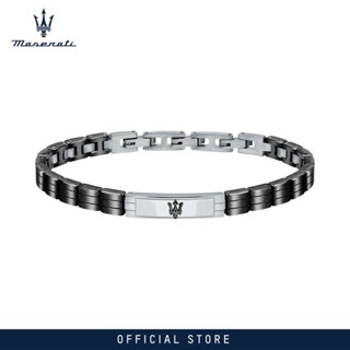 Maserati Jewels 220mm Mens Stainless Steel Ceramic Bracelet JM221ATZ07 (Adjustable)