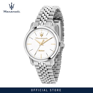 [2 Years Warranty] Maserati Epoca 34mm White Shiny Dial Womens Solar Watch R8853118519