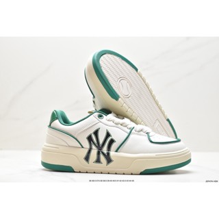 Mlb Chunky Liner New York Yankees รองเท้าผ้าใบหนังลําลอง ส้นหนา เหมาะกับการเล่นกีฬา ของขวัญวันเกิด สําหรับผู้ชาย และผู้หญิง