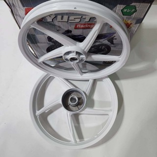 เวฟ125R ล้อแม็ก WAVE125R , WAVE100S 2005 5 ก้าน 1.40/1.40x17 หน้าดิสหลังดั้ม สีขาว ***5 ก้าน*** LILLIZ