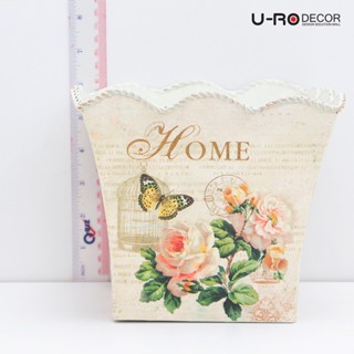 U-RO DECOR รุ่น HOME-L (โฮม-แอล) กระถางดอกไม้ ไซส์ L ขนาด W19 x D19 x H18 CM.