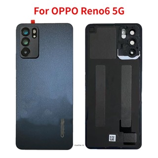 เคสแบตเตอรี่ด้านหลัง พร้อมเลนส์กล้อง แบบเปลี่ยน สําหรับ OPPO Reno 6 5G