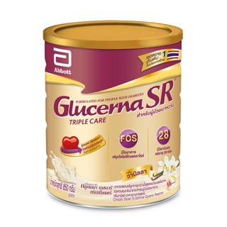 GLUCERNA SR 850g อาหารสูตรครบถ้วนทดแทนมื้ออาหาร สำหรับผู้ที่ต้องควบคุมน้ำตาล