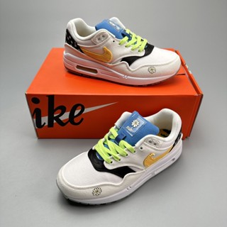 N_ike Air Max 1 Nike Half Palm Air Cushion รองเท้าวิ่ง สไตล์วินเทจ