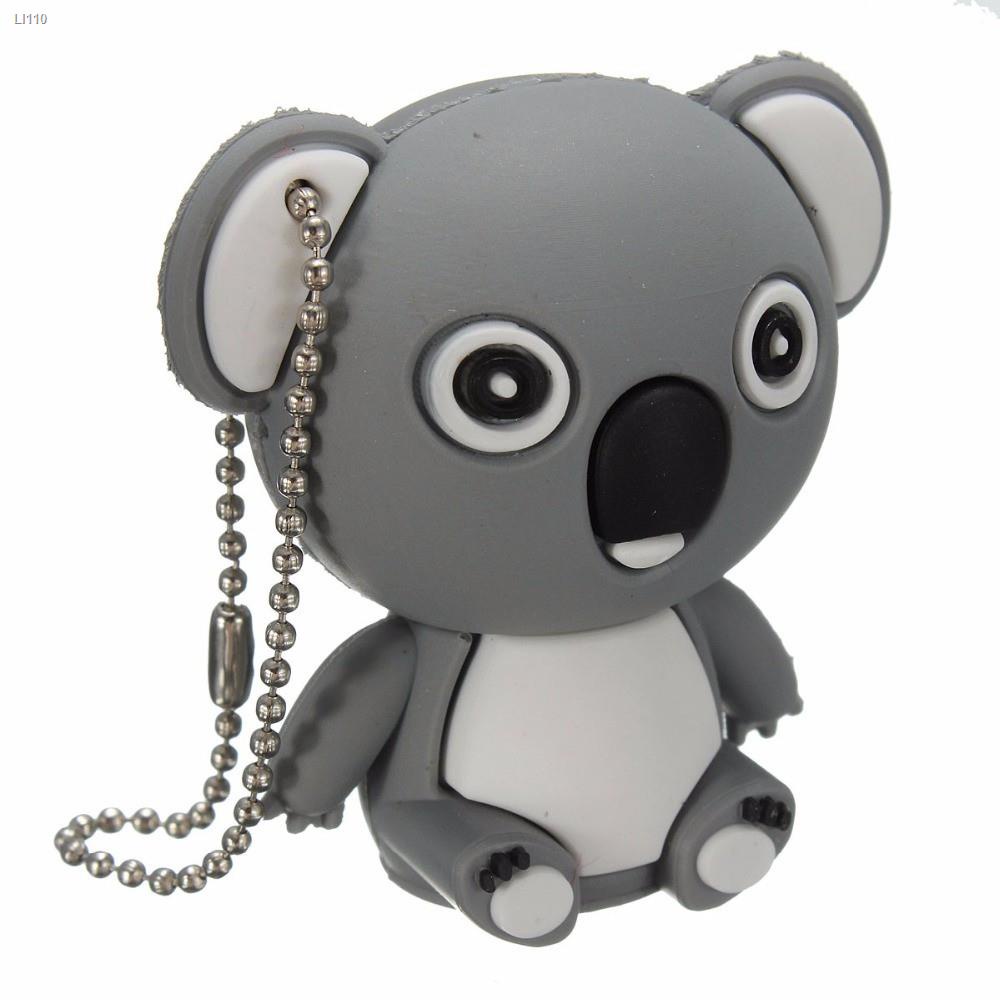✢﹉❈Cartoon USB Pendrive 1TB Cute Koala USB 2.0 Flash Drive Silicone Memory Stick