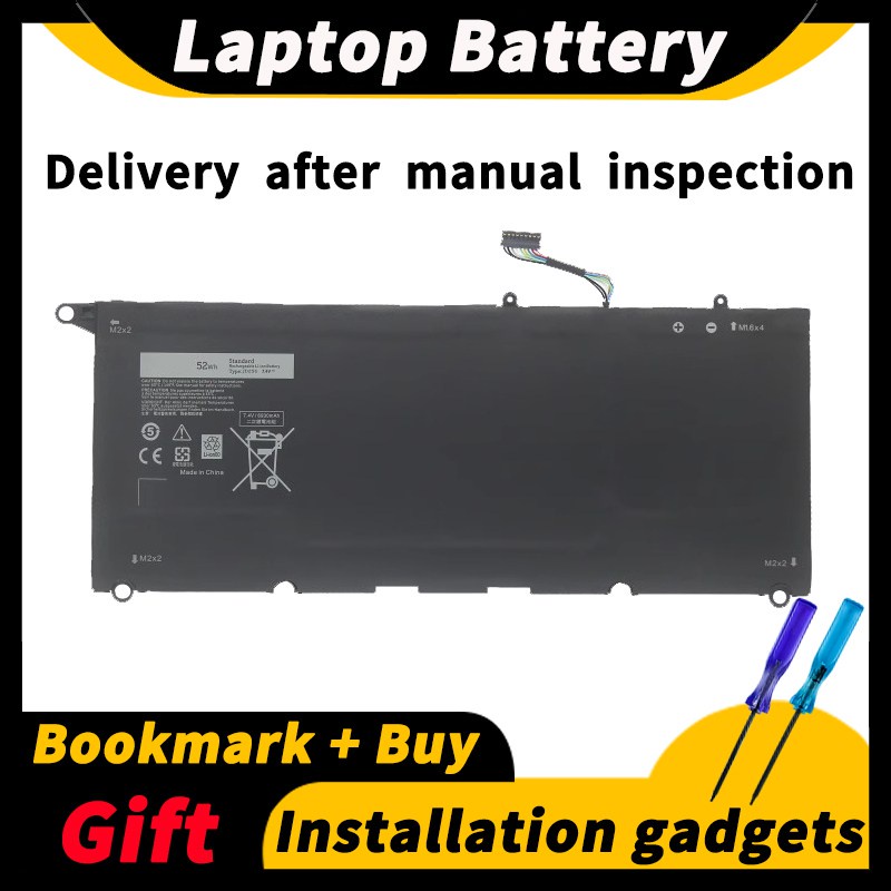 For Dell DELL XPS 13-9350 9343 8350 P54G 1808T JD25G 0N7T6 5K9CP 90V7W DIN02 7.4V 52wh/6930mAh Lapto