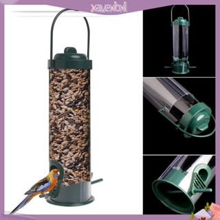 (xavexbxl) Hanging Wild Bird Feeder Seed Container Hanger Garden Outdoor Feeding Tool