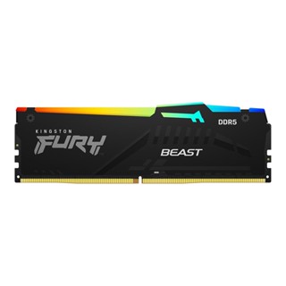 16GB (16GBx1) DDR5 5200MHz RAM (หน่วยความจำ) KINGSTON FURY BEAST DDR5 RGB (AMD EXPO) (BLACK) (KF552C36BBEA-16)