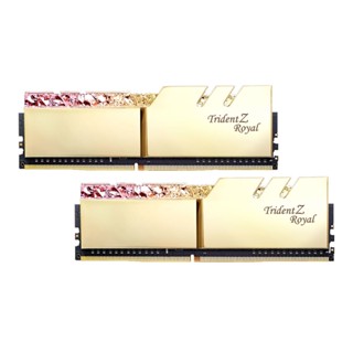 แรมสำหรับคอมพิวเตอร์ :: 16GB (8GBx2) DDR4 4600MHz RAM (หน่วยความจำ) G.SKILL TRIDENT Z ROYAL (F4-4600C18D-16GTRG)