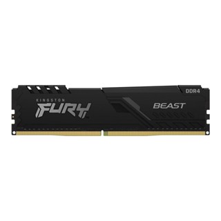 แรมสำหรับคอมพิวเตอร์ ::: 8GB (8GBx1) DDR4 3200MHz RAM (หน่วยความจำ) KINGSTON FURY BEAST DDR4 (BLACK) (KF432C16BB/8)