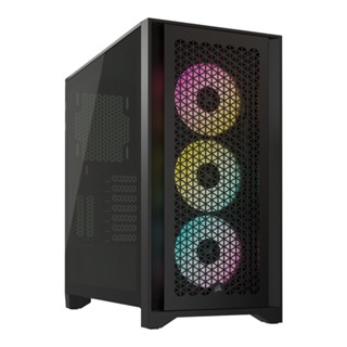 อุปกรณ์คอมพิวเตอร์ / CASE (เคส) CORSAIR ICUE 4000D RGB AIRFLOW (CC-9011240-WW) (BLACK) (ATX)