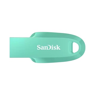 อุปกรณ์จัดเก็บข้อมูล { 256 GB FLASH DRIVE (แฟลชไดร์ฟ) SANDISK ULTRA CURVE 3.2 FLASH DRIVE (GREEN) (SDCZ550-256G-G46G)