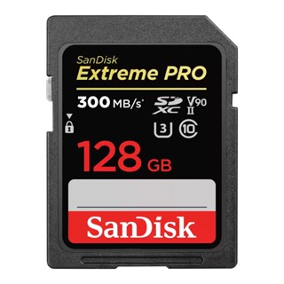 อุปกรณ์จัดเก็บข้อมูล ( 128 GB SD CARD (เอสดีการ์ด) SANDISK EXTREME PRO SDXC UHS-II CARDS (SDSDXDK-128G-GN4IN)