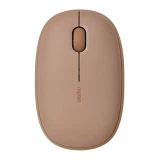 คีย์บอร์ด และเมาส์ ::: WIRELESS MOUSE (เมาส์ไร้สาย) RAPOO M650 SILENT COFFEE BROWN