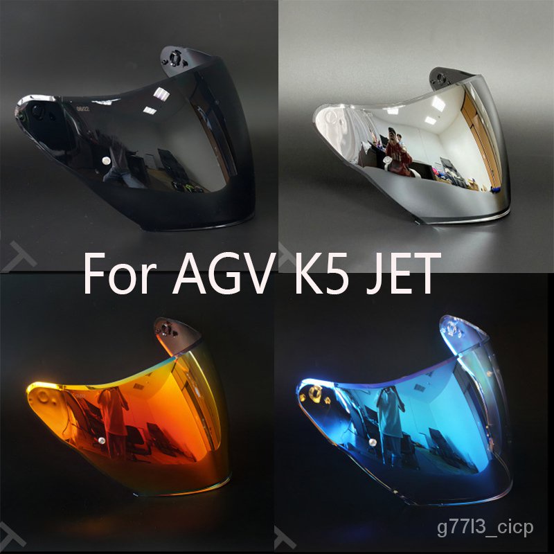 For AGV K5 JET half helmet lens motorcycle helmet half helmet lens Helmet Visor Lenses Motor Bike Ac