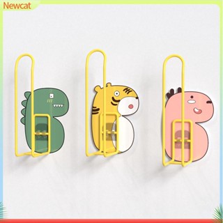 &lt;Newcat&gt; ชั้นวางกระดาษทิชชู่ PVC ลายการ์ตูนสัตว์ แบบติดผนังห้องน้ํา