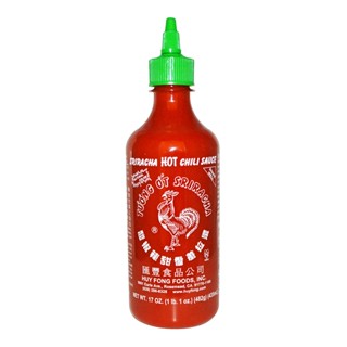 ฮุยฟงฟู้ดส์ซอสพริกศรีราชา 435มล.  /  Huy Fong Food Sriracha Hot Chill Sauce 435ml.