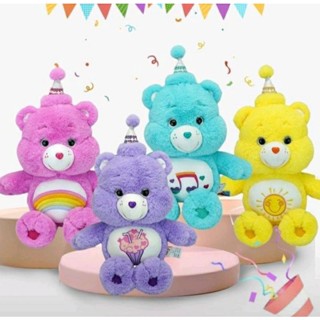 ตุ๊กตาหมี Care❤Bears สวมหมวก Happy Birthday ขนาดความสูงวัดจากหมวกถึงขา 40ซม.  งานป้าย น่ารักสุดๆ มี 4 สี ตัวละ 369 บาท