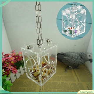 (Doverywell) Parrot Bird Cage Feeder Hanging Forage Toys Pet Treat Hunt Macaw Cockatoo Budgie