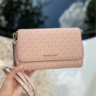 🥳กระเป๋าสะพายสี มาใหม่คร้าMICHAEL KORS MK 35H8GTTC6B MEDIUM LOGO CONVERTIBLE CROSSBODY BAG