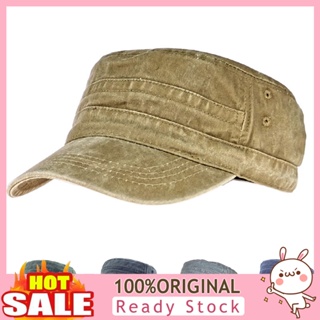 [B_398] Baseball Cap Flat Top Spring Summer Vintage Low-profile Cadet Hat for Outdoor