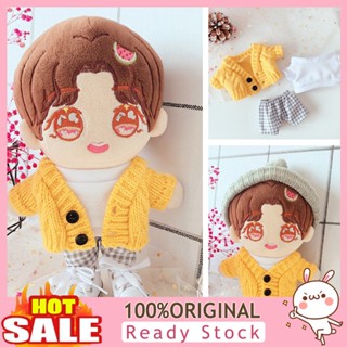 【CH】Doll Canvas Shoes Lightweight Delicate Fabric Doll Yellow Sweater Clothes for Children