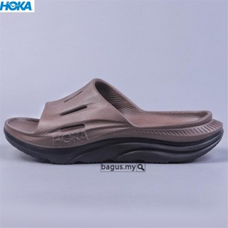 Hoka One สไลด์กู้คืน สีน้ําตาล สําหรับผู้ชาย ผู้หญิง