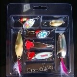 7 ชิ้นปลาคาร์พบินตกปลาแหลมโลหะ Peche ยาวยากเย้ายวนใจ Wobbler ขน Spinner Gear เหยื่อ- นานาชาติ