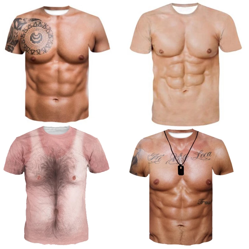 ▫พร้อมส่ง! เสื้อยืดแขนสั้นลําลอง พิมพ์ลายกราฟฟิค 3 มิติ สําหรับผู้ชาย