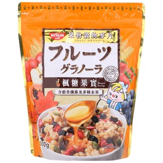 นิสชินธัญพืชอบกรอบรสเมเปิ้ลไซรัป 500กรัม  /  Nissin Maple Syrup Granola 500g.