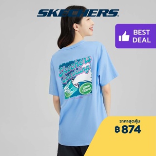 Skechers สเก็ตเชอร์ส เสื้อยืดแขนสั้น ยูนิเซ็กส์ Logo Play Collection Short Sleeve Tee - L223U044