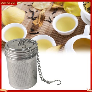 [someryer] Tea Infuser 304 ตาข่ายกรองชาสแตนเลสสีพื้นทนทาน