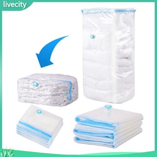 {livecity} ถุงสูญญากาศแบบซีล สำหรับจัดเก็บของ