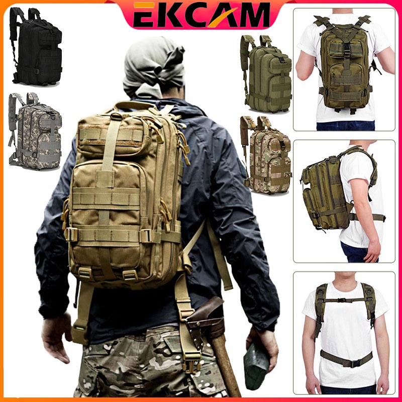 พร้อมส่ง 3P กระเป๋าเป้ ขนาด 25L กระเป๋าสะพายหลัง