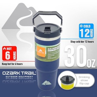 ส่งเร็ว⚡️ Ozark trail 30oz tumbler handle แก้วน้ำสแตนเลสหูหิ้ว เก็บเย็นยาวนาน แก้วน้ำดีไซด์ทรงใหม่ เป็น Stainless steel