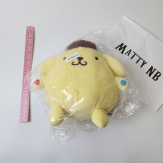 ตุ๊กตา อัดเสียงได้  Pompompurin Sanrio  ของแท้ ใหม่ป้ายห้อย จากญี่ปุ่น