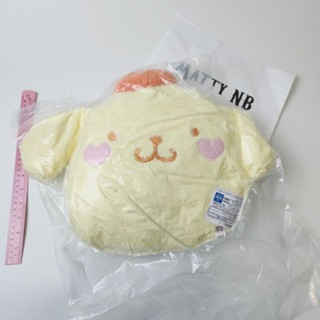 หมอนซุกมือ  Pompompurin Sanrio  ของแท้ ใหม่ป้ายห้อย จากญี่ปุ่น