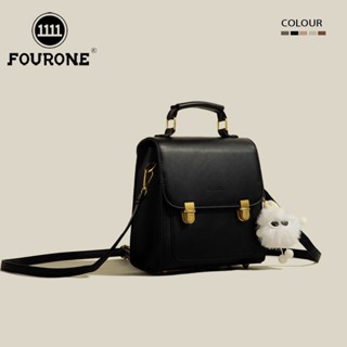 ♂FOUR ONE Japanese Texture Multi-purpose Backpack Small Bag Women s Retro Art Single Shoulder Messenger Bag Versatile Sm